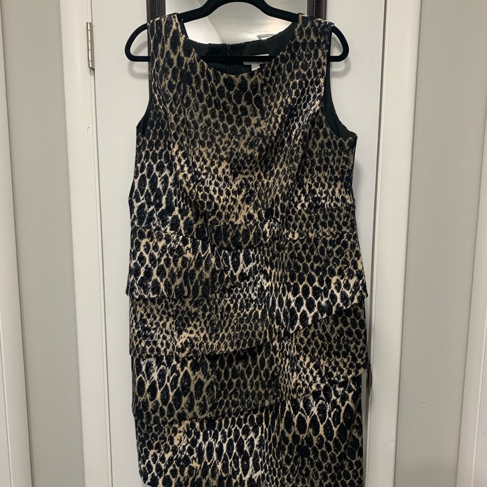 Plus Sized Snakeskin Patterned Dress